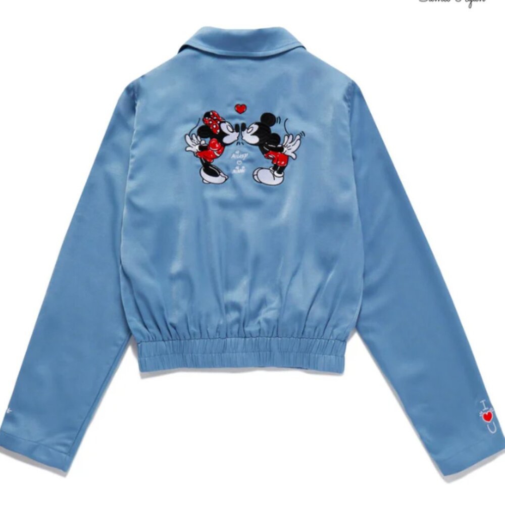 Samii Ryan Disney Minnie and Mickey Mouse Blue Track Jacket